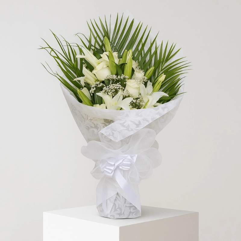 Perfect White Flower Bouquet